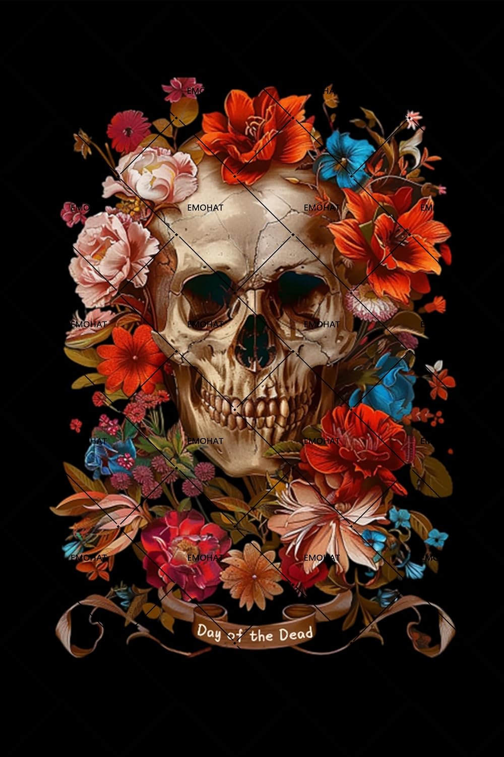 Halloween Skeleton Decoration - Металлическая табличка EMOHAT с изображением черепа,