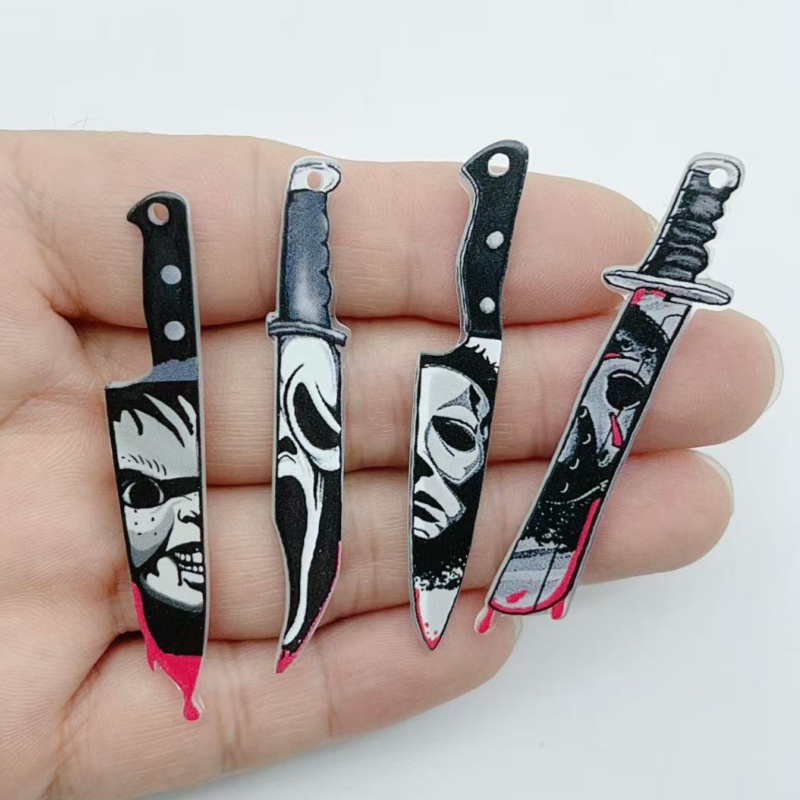 Halloween Party Supplies - 10 акриловых украшений для Хэллоуина: подвески,
