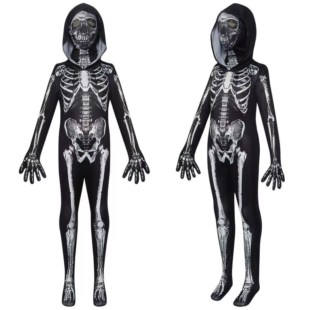 Halloween Costume Kids - Детский костюм страшного скелета на Хэллоуин,