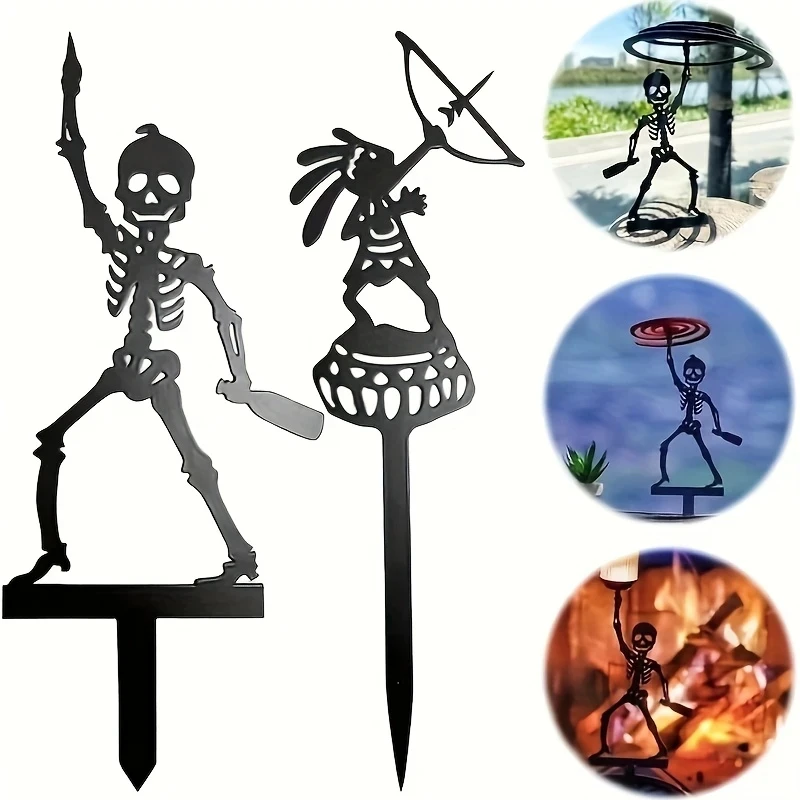 Halloween Skeleton Decoration - Металлическая подставка для стрельбы из лука: