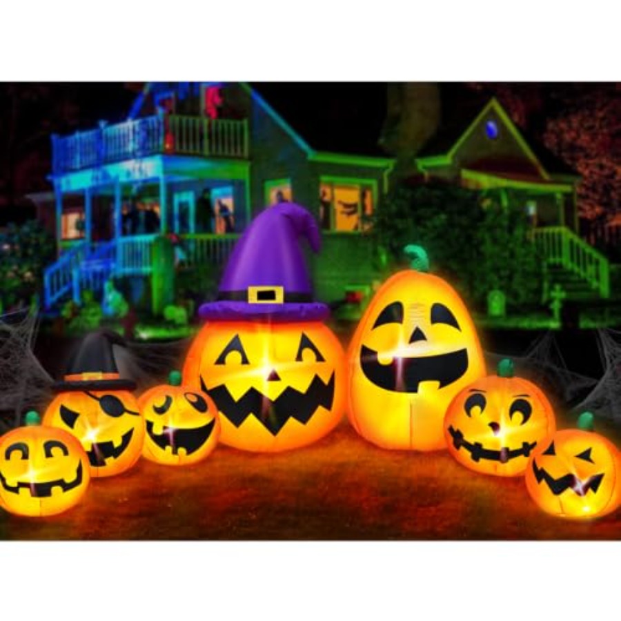 Halloween Pumpkin Decor Led - Надувной декор в виде тыквы для