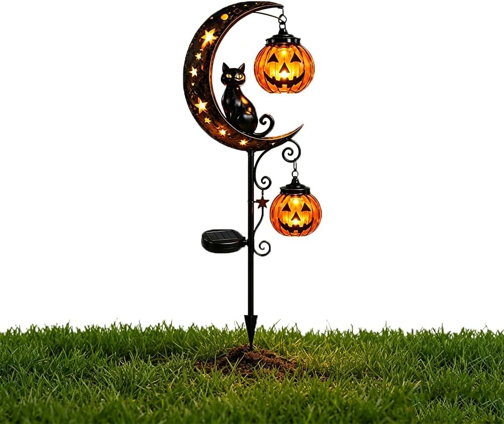 Halloween Pumpkin Decor Led - Солнечный садовый светильник на палке для