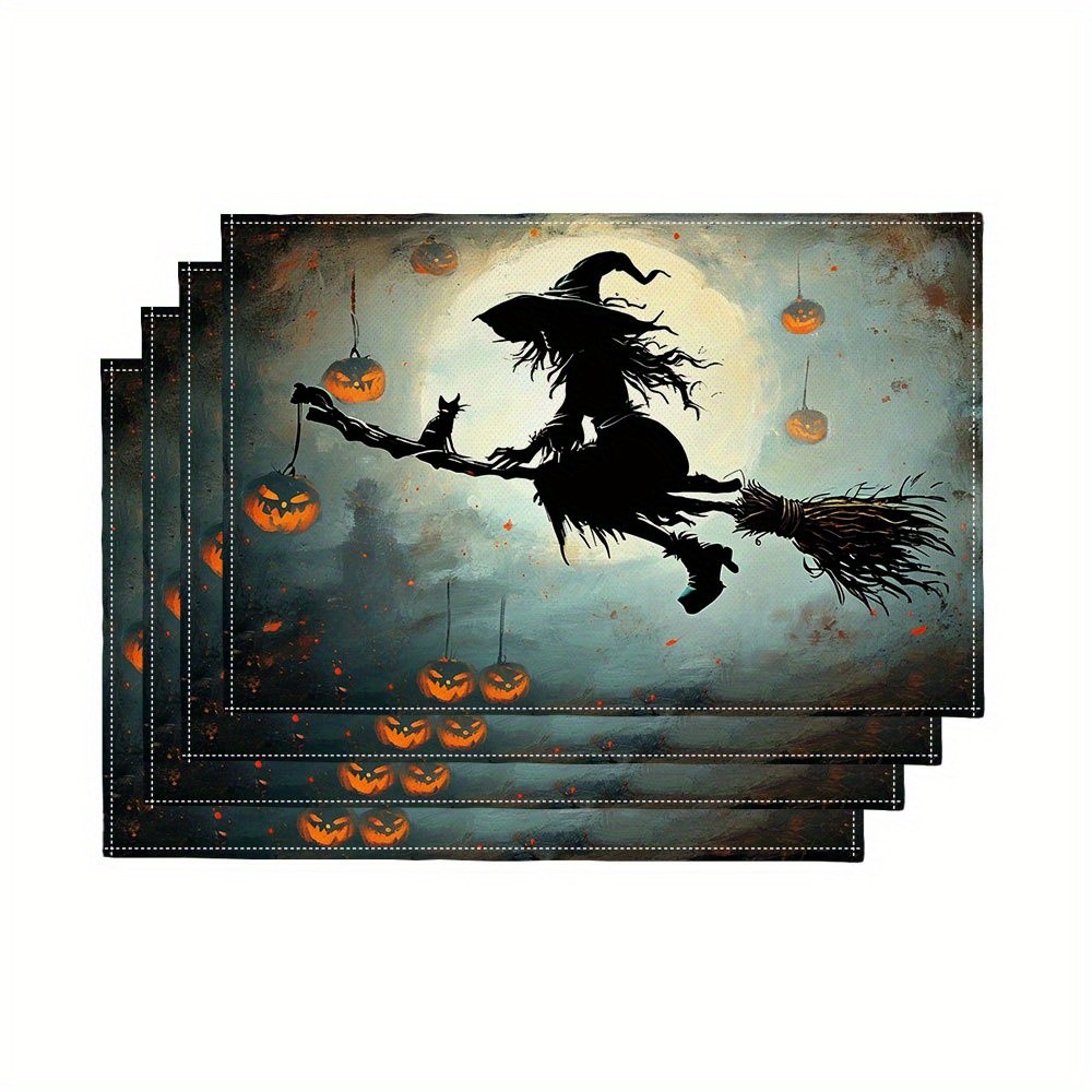 Pumpkin Lantern Halloween - Набор из 4-х жутких салфеток для