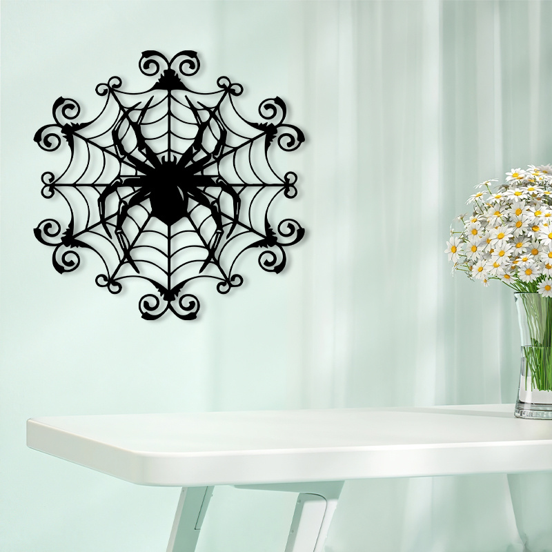 Винтажное металлическое настен – обзор и цена Spider Web Halloween Decoration
