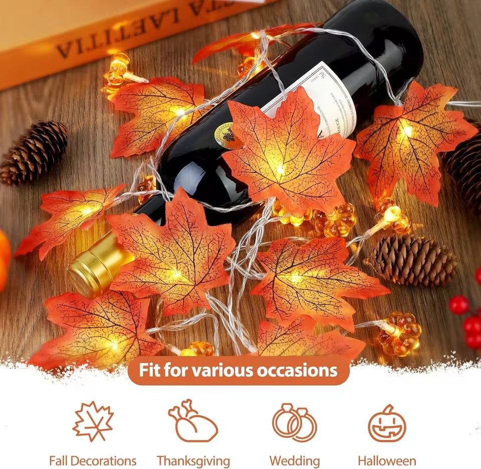 Гирлянда на Хэллоуин с тыквами – обзор и цена Halloween Led String Lights Orange