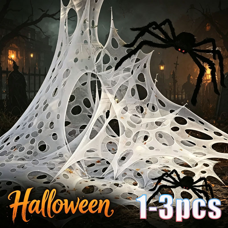 1x2 м, 1x4 м, 2x4 м. Искусстве – обзор и цена Spider Web Halloween Decoration