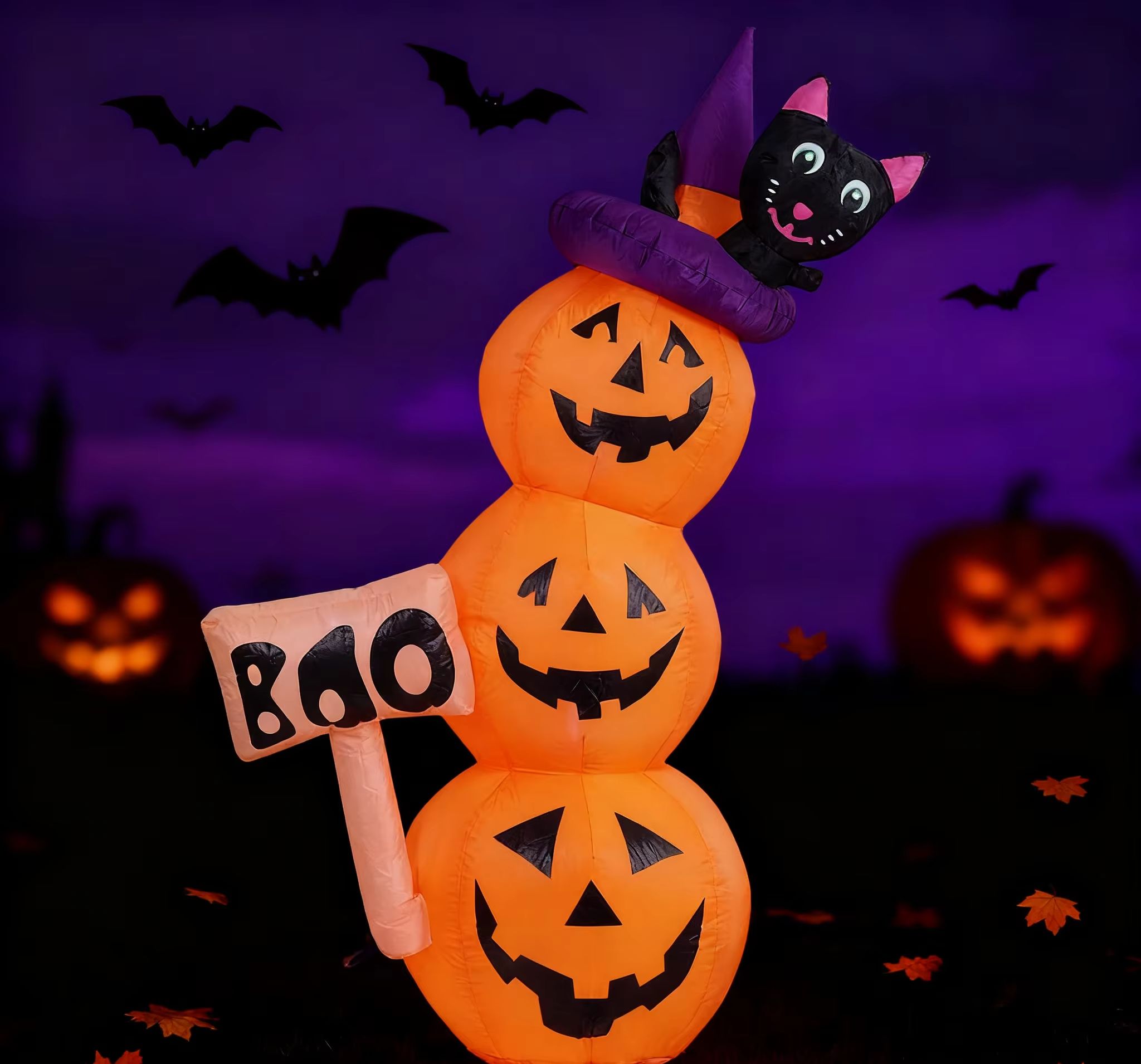 Надувные тыквы на Хэллоуин выс – обзор и цена Halloween Pumpkin Decor Led