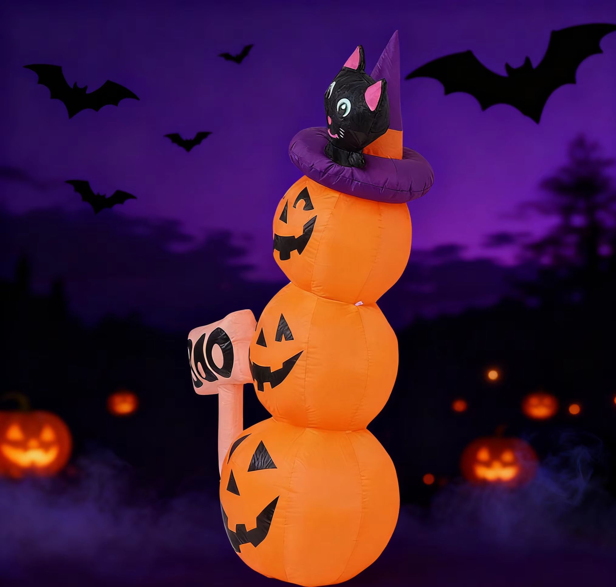 Надувные тыквы на Хэллоуин выс – обзор и цена Halloween Pumpkin Decor Led