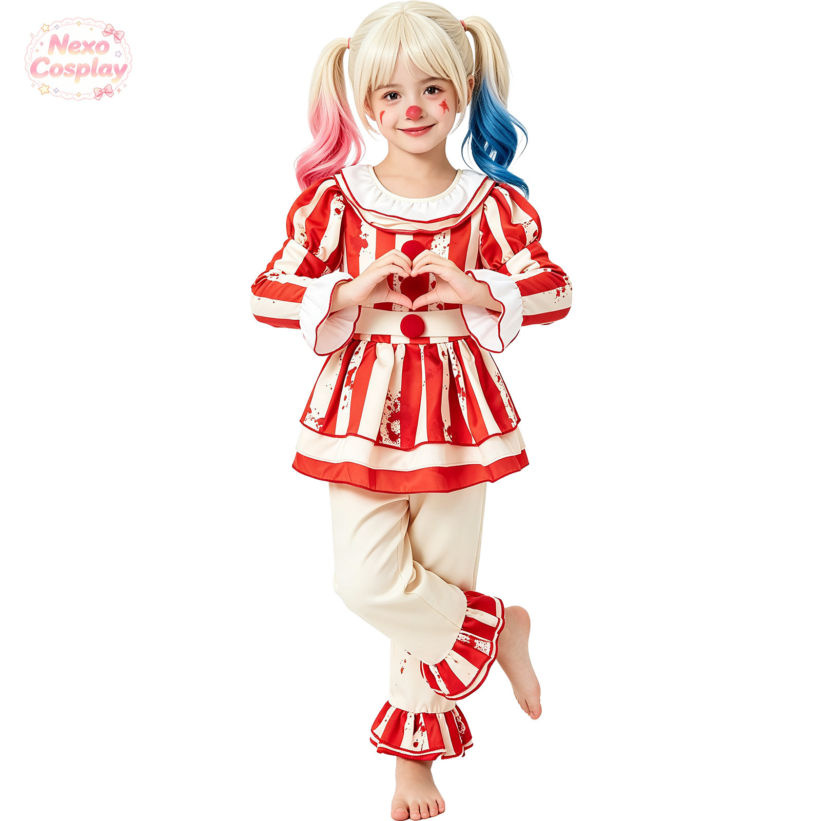 Детский красно-белый полосатый – обзор и цена Halloween Costume Kids
