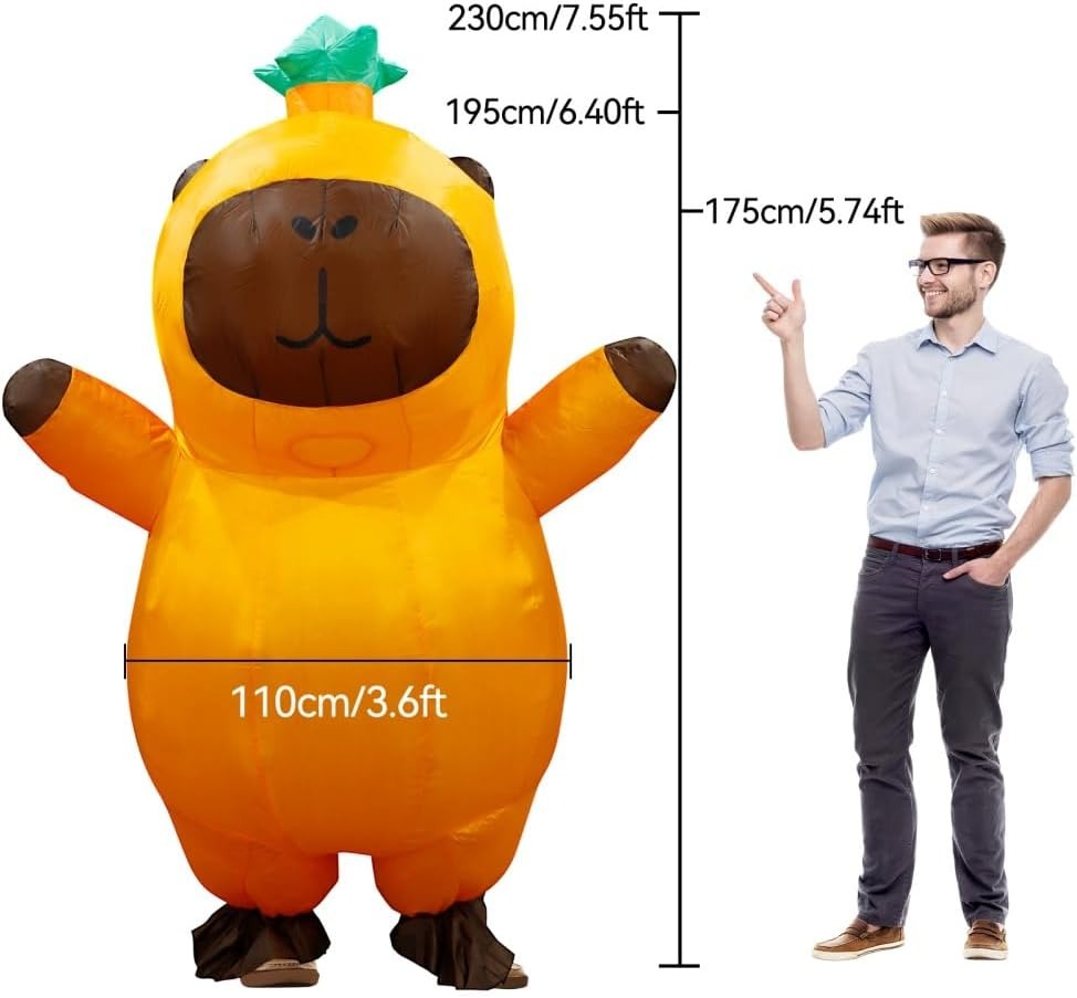 Надувной костюм Капибары для в – обзор и цена Halloween Costume Adult