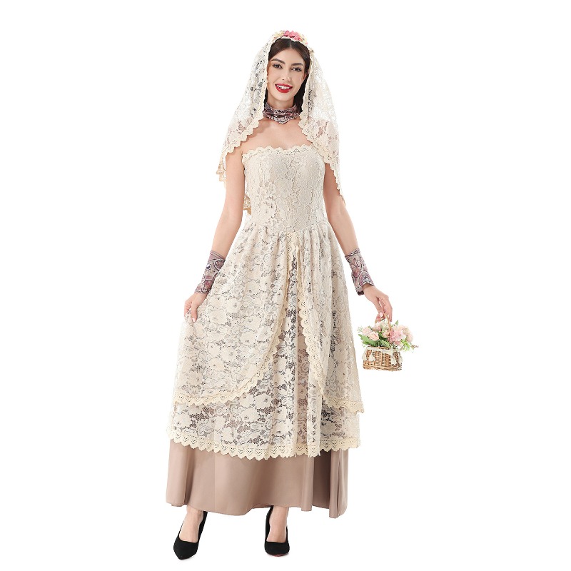 Женское винтажное кружевное пл – обзор и цена Halloween Costume Adult