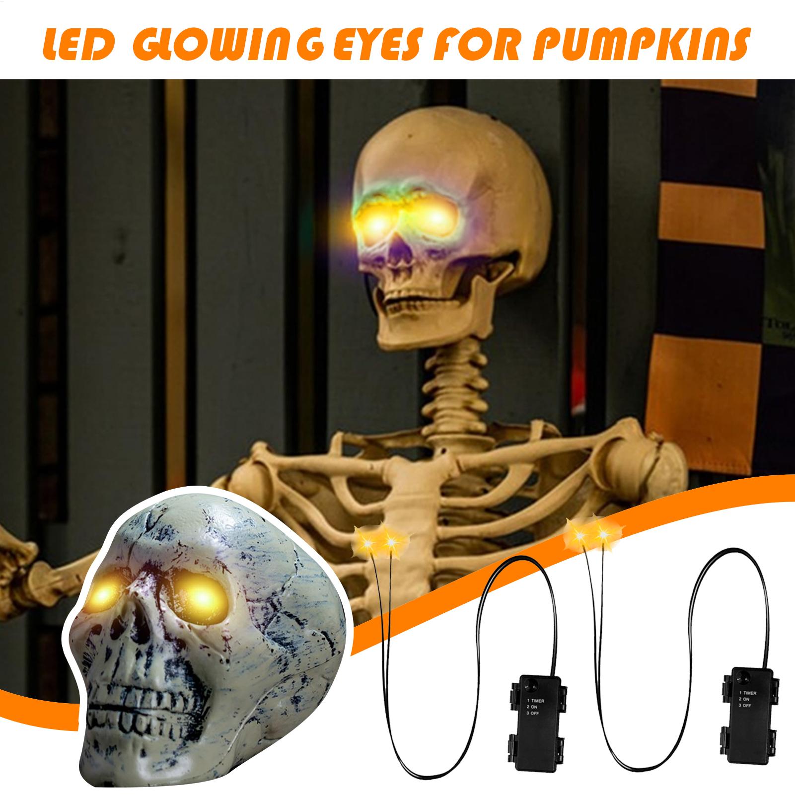 1 шт., светящиеся глаза, светя – обзор и цена Halloween Pumpkin Decor Led