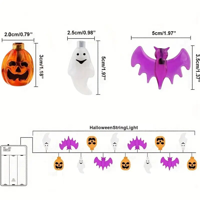 Милые светодиодные гирлянды на – обзор и цена Halloween Led String Lights Orange