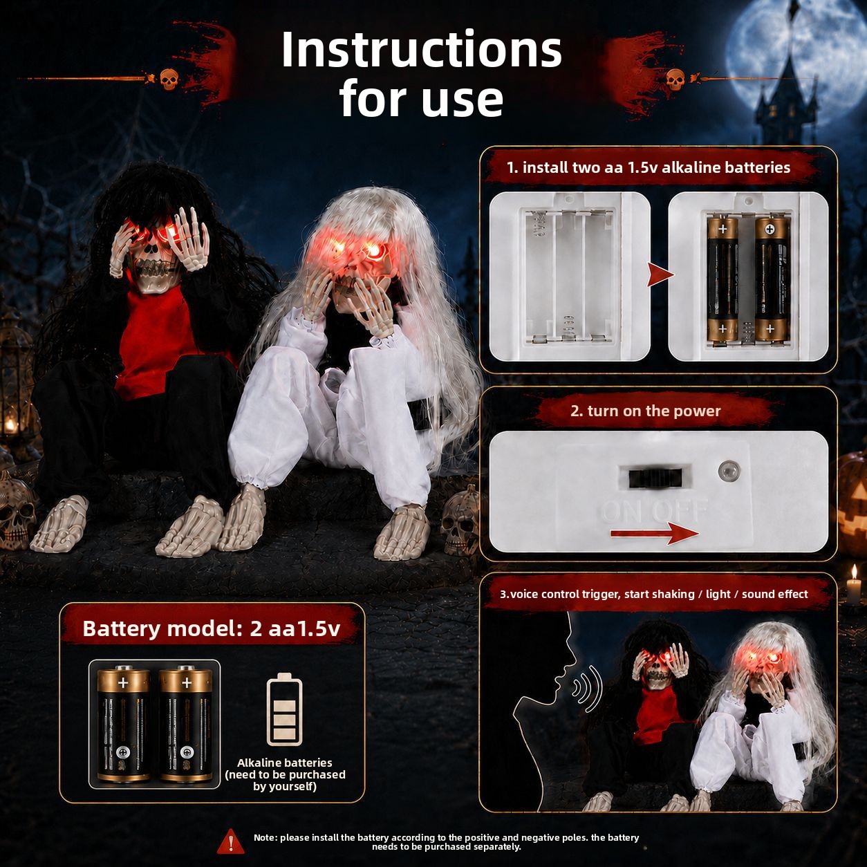 Уличный садовый декор в виде с – обзор и цена Halloween Skeleton Decoration