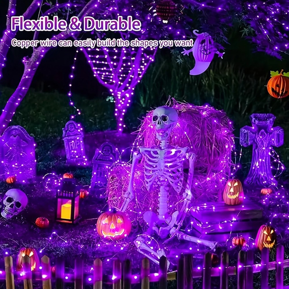 1 шт. 12-метровая гирлянда на  – обзор и цена Halloween Led String Lights Orange