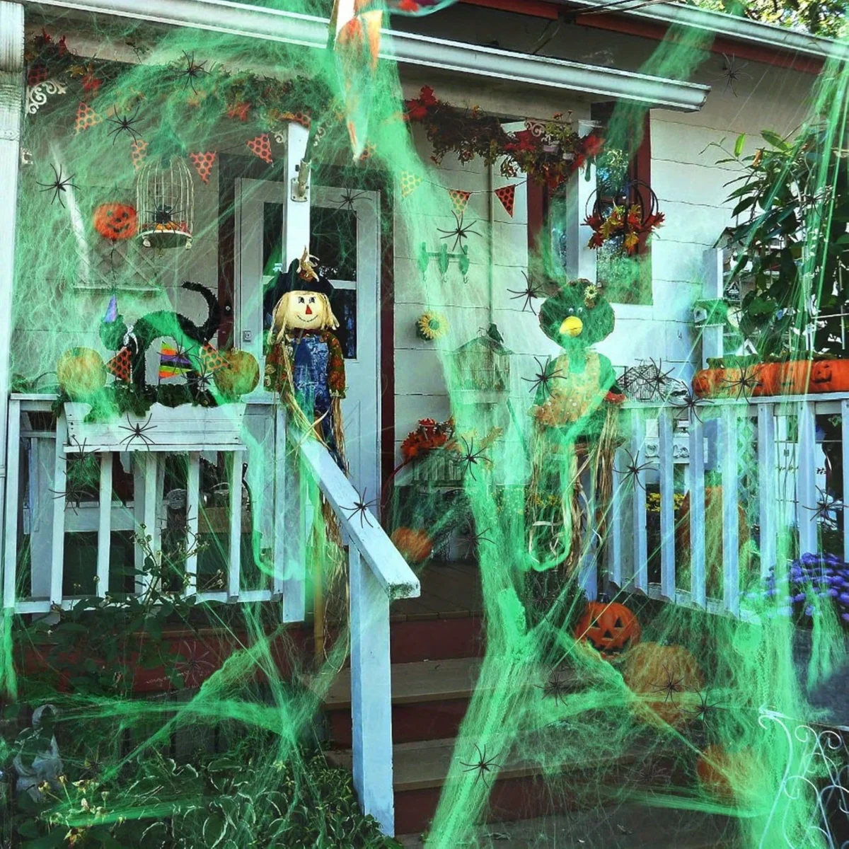 1-20 шт. Хэллоуинские украшени – обзор и цена Spider Web Halloween Decoration