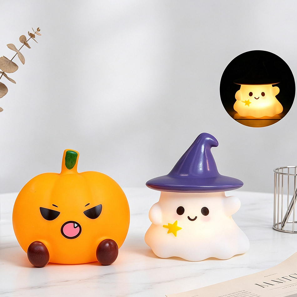 Силиконовый ночник Kawaii в ви – обзор и цена Halloween Pumpkin Decor Led