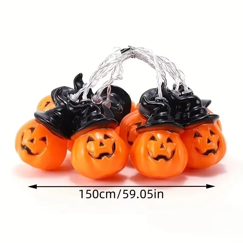 Гирлянда в виде ведьминого шля – обзор и цена Halloween Led String Lights Orange