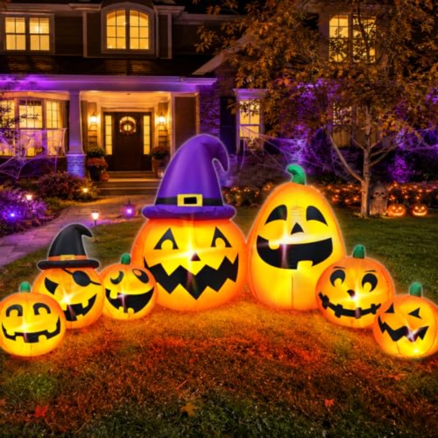 Надувной декор в виде тыквы дл – обзор и цена Halloween Pumpkin Decor Led