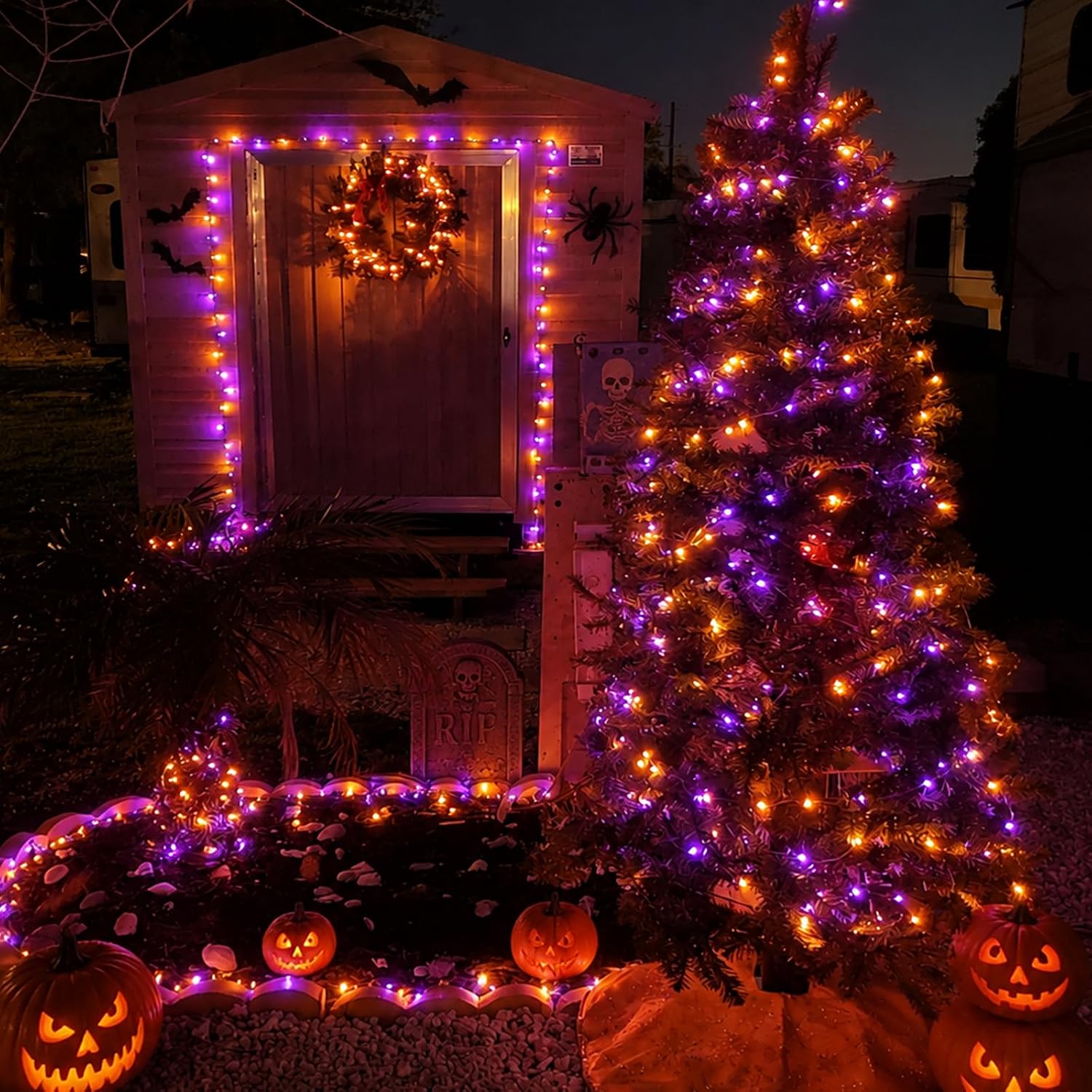 Солнечные гирлянды на медной п – обзор и цена Halloween Led String Lights Orange