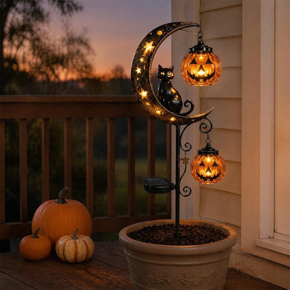 Солнечный садовый светильник н – обзор и цена Halloween Pumpkin Decor Led