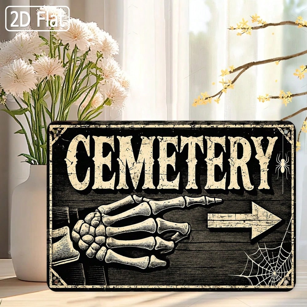 1 шт. плоская жестяная табличк – обзор и цена Halloween Skeleton Decoration