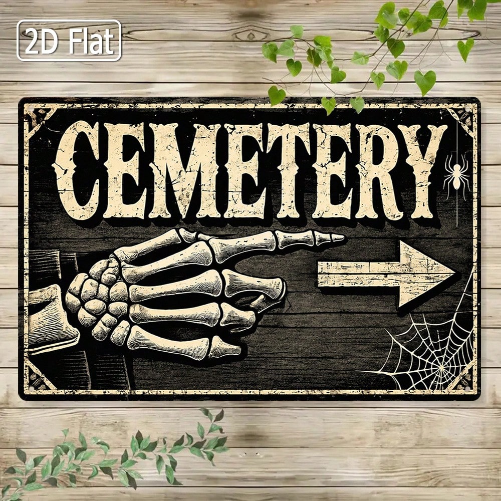 1 шт. плоская жестяная табличк – обзор и цена Halloween Skeleton Decoration