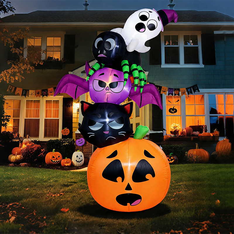 Надувные украшения на Хэллоуин – обзор и цена Halloween Pumpkin Decor Led