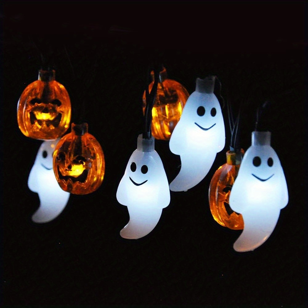 Светодиодная гирлянда на батар – обзор и цена Halloween Led String Lights Orange