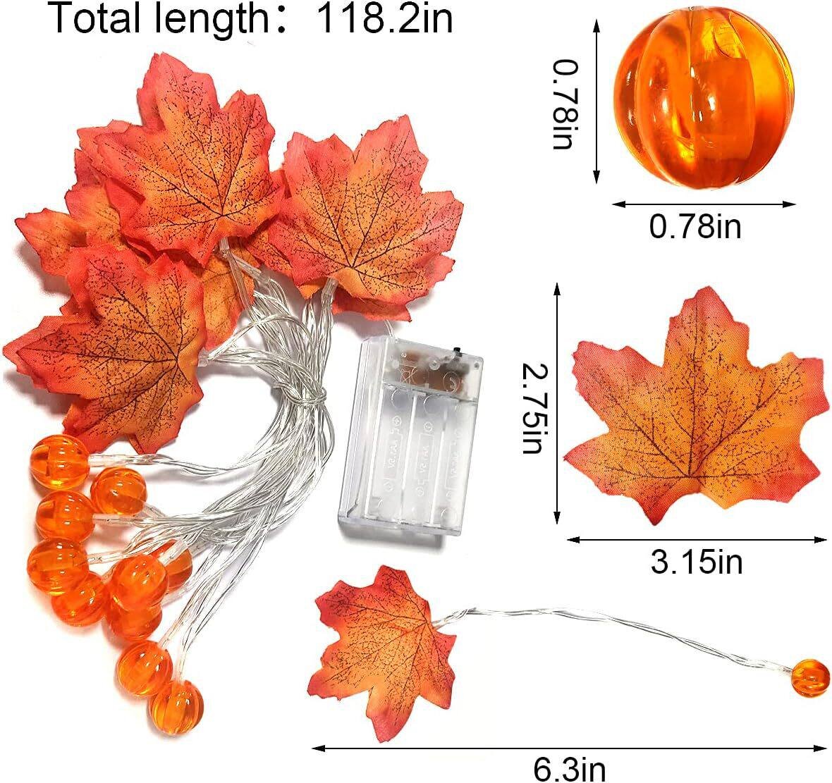 Гирлянда из 59/118 лампочек в  – обзор и цена Halloween Led String Lights Orange