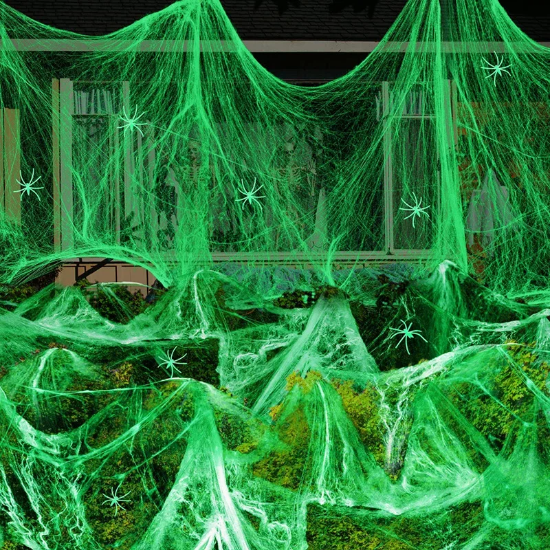 1–5 комплектов светящихся в те – обзор и цена Spider Web Halloween Decoration